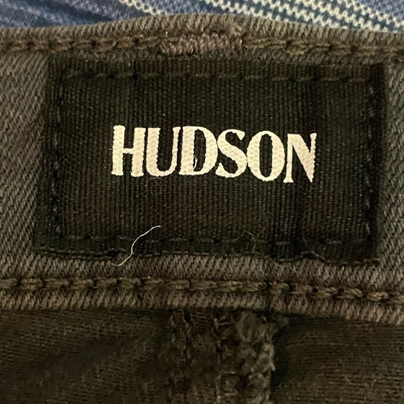 Hudson black Jeans Ankle Krista Super Skinny spandex size 28 size 6 distressed - Picture 9 of 16